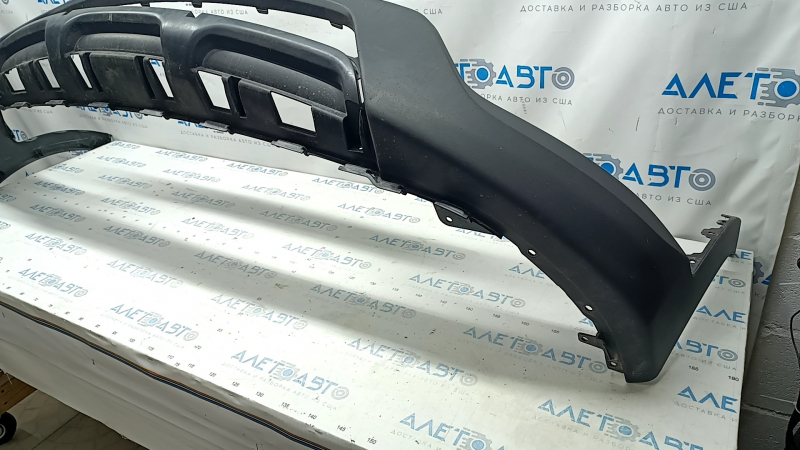 Front bumper bare Hyundai Santa FE Sport 13-16 usa prerest, lower part, structure, broken fastening, pressed, scratches, cracks
