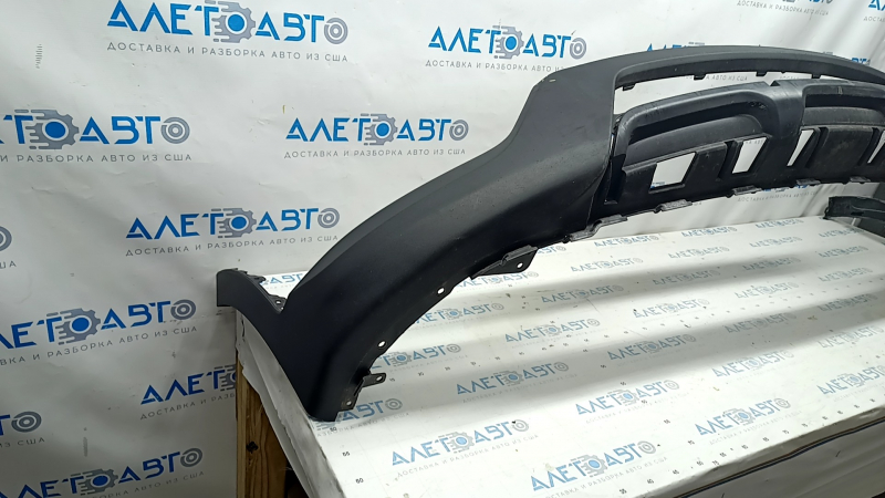 Front bumper bare Hyundai Santa FE Sport 13-16 usa prerest, lower part, structure, broken fastening, pressed, scratches, cracks