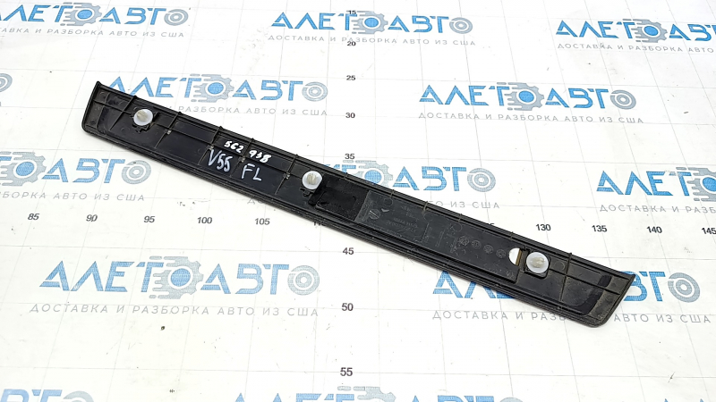 Door sill trim front left outer Toyota Camry v55 15-17 usa black, with chrome trim, worn