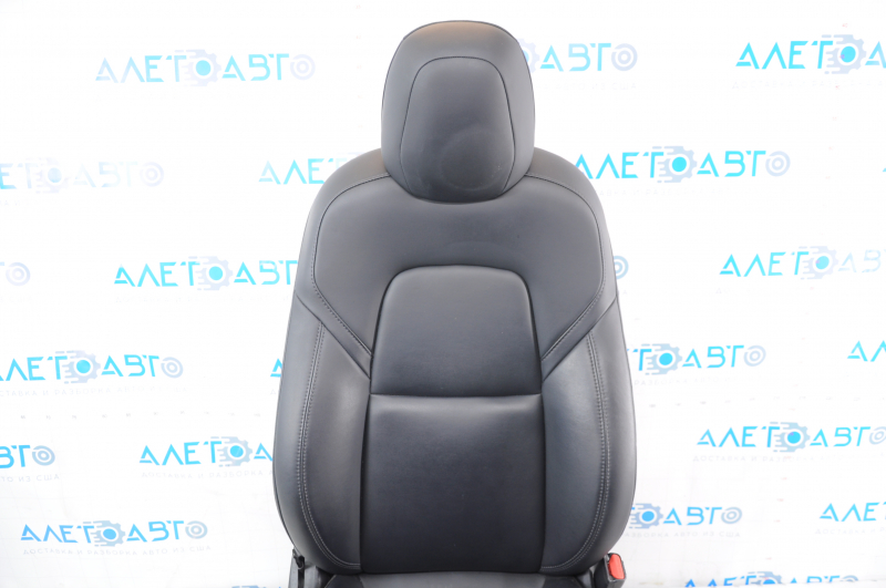 Passenger seat Tesla Model Y 20- with airbag, electric, leather black, with heating, with tensioner, scuffs