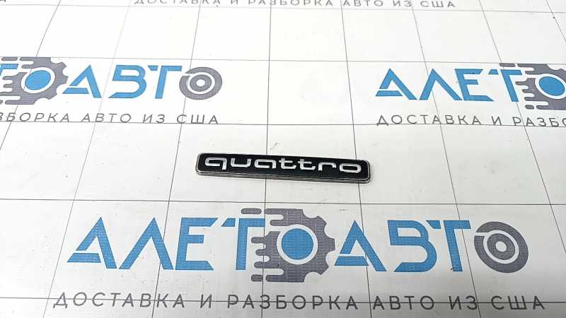 Emblem inscription quattro Audi A4 B9 17-25