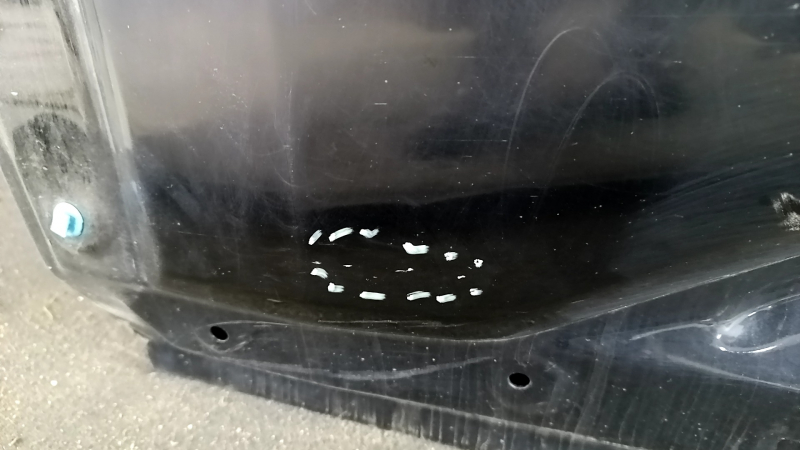 Door bare rear right Nissan Rogue 21-23 S, SV, black KH3, scratches