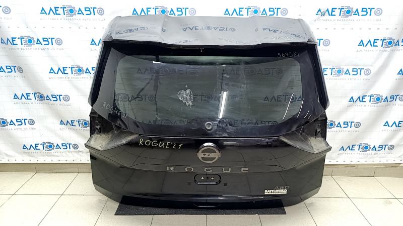 Naked tailgate with glass Nissan Rogue 21-23 S black KH3