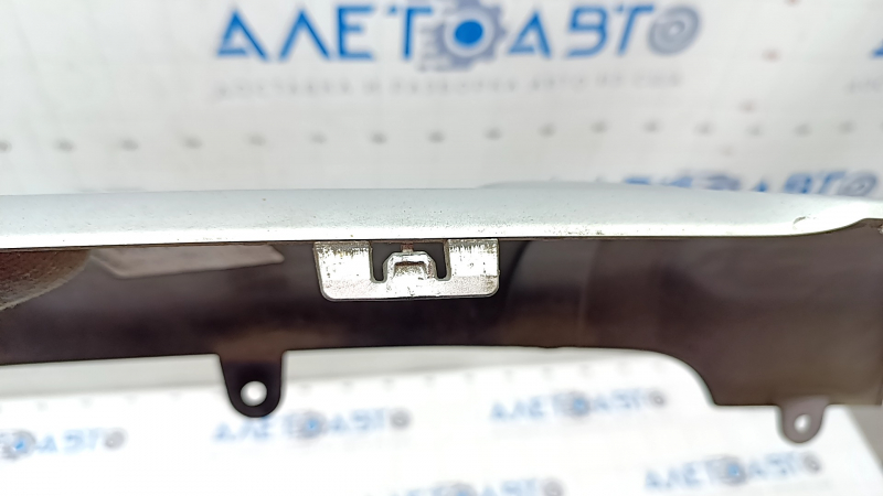 Lower trim of rear bumper BMW X3 G01 18-21 gray, without towbar, broken fastening, scratches
