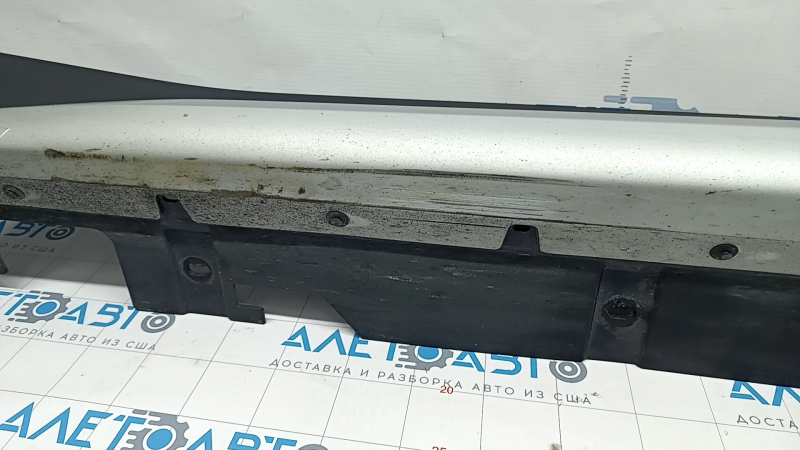 Threshold left BMW X1 F48 16-22 X-line, Sport-line, silver + structure, scratches