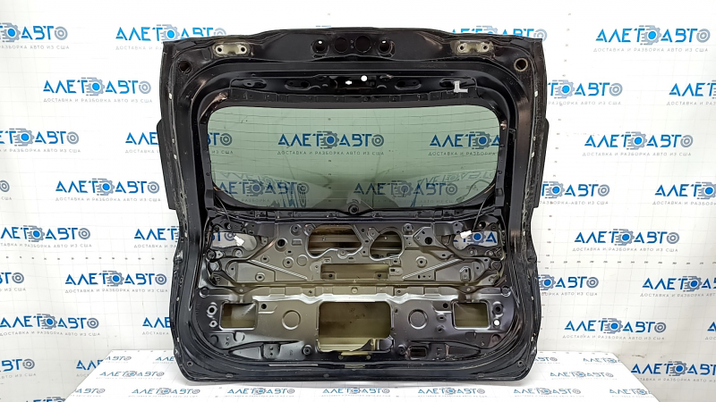 Naked trunk door with glass Toyota Rav4 19- under electric drive, black 218, spoiler mount torn off
