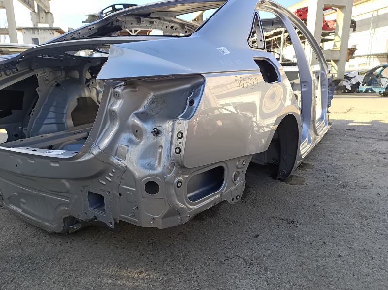 Quarter wing rear right Audi A4 B9 17- on the body, silver, butt