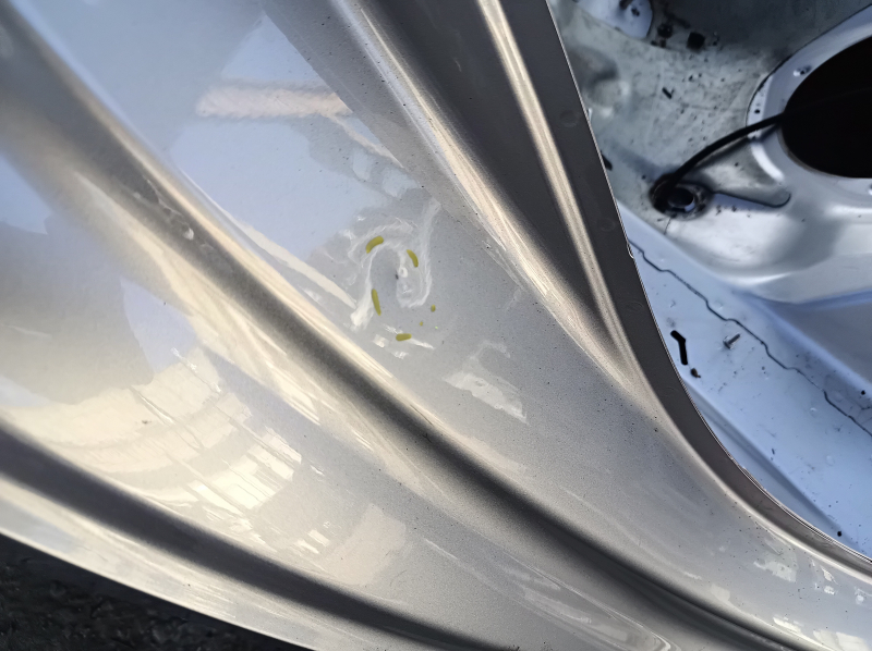 Quarter wing rear right Audi A4 B9 17- on the body, silver, butt