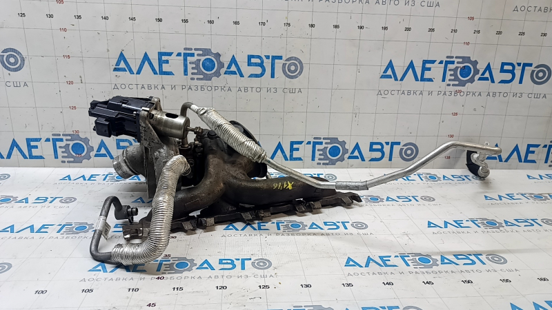 Turbine complete with manifold BMW X1 F48 16-19 B46, 47k, with cooling pipes, wedge on spare parts