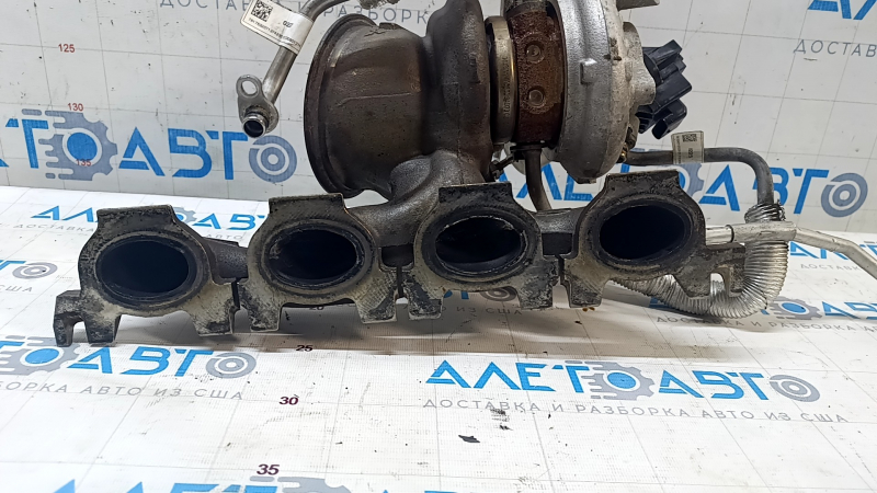 Turbine complete with manifold BMW X1 F48 16-19 B46, 47k, with cooling pipes, wedge on spare parts