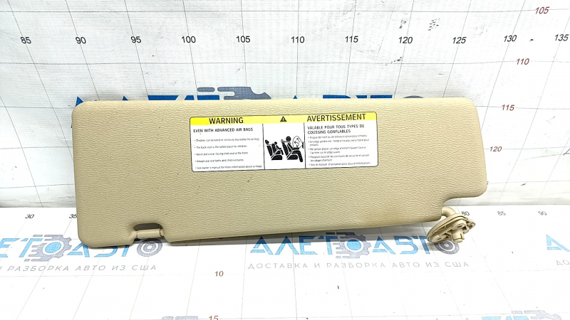Right visor BMW X5 E70 07-13 beige, without hook, for cleaning