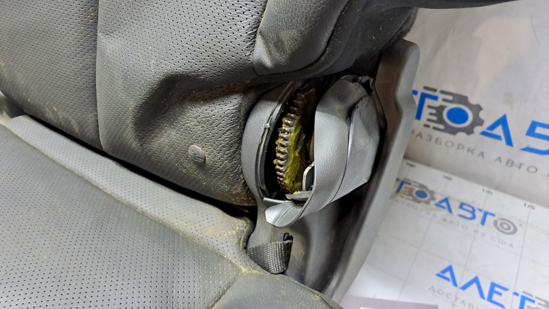 Rear row of seats 2nd row Nissan Murano z52 15-17 black leather, lining defect, dented, dry cleaning required