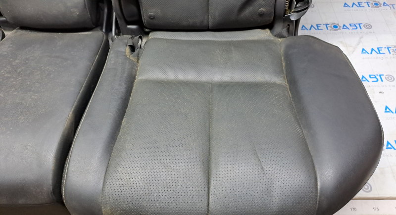 Rear row of seats 2nd row Nissan Murano z52 15-17 black leather, lining defect, dented, dry cleaning required