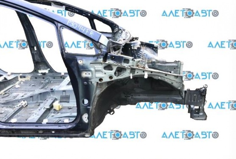 Front right quarter Toyota Prius 30 10-15 on the body, blue 8S6