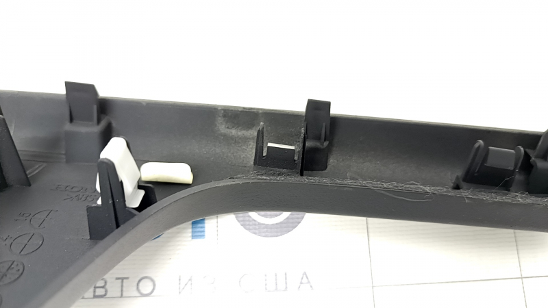 Front right window lift control trim Honda CRV 12-16 black with gray, broken mount