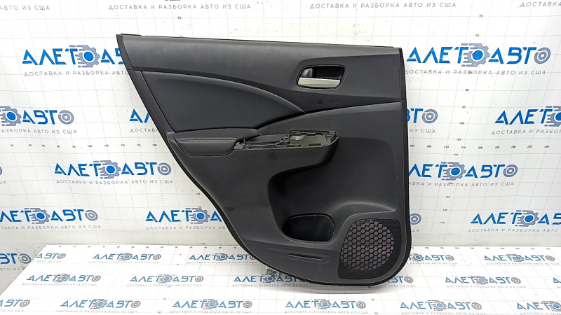 Door trim card rear left Honda CRV 12-14 leather black, scratches