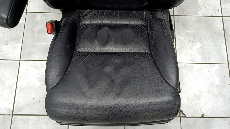 Driver's seat Honda CRV 12-14 without airbag, leather black, electric, heated, worn