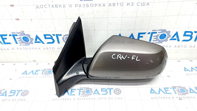 Side mirror left Honda CRV 12-14 prerest, 5 pins, brown, scratches