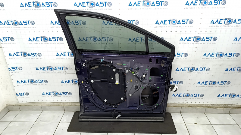 Door assembly front left Lexus RX350 RX450h 16-22 keyless, blue 8X5, bumpers on chrome