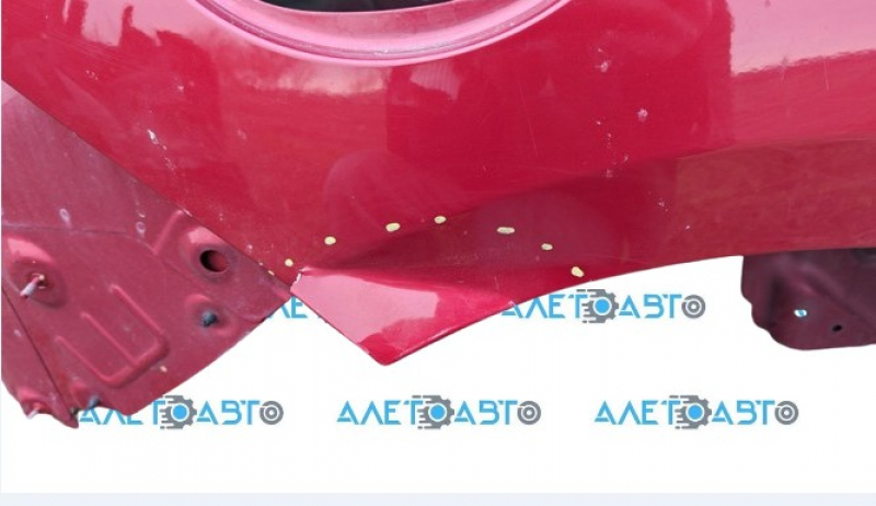 Quarter wing rear right Jaguar F-Pace X761 17- red, aluminum, dent, torn