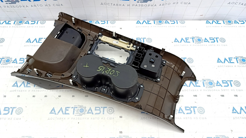 Overlay on the center console wood cup holder Kia Sorento 14-15 rest