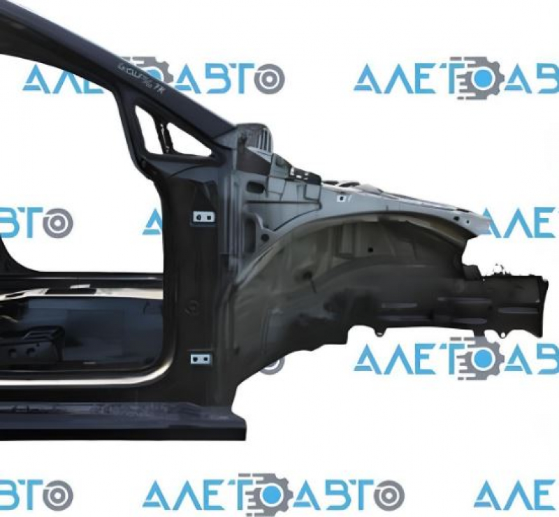 Front right quarter VW Golf 15 - on the body, black L041