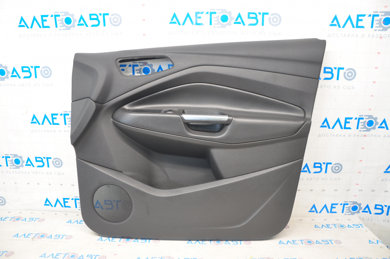 Door trim card front right Ford Escape MK3 17-19 rest black, armrest leather, scuffs
