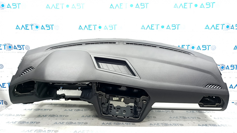 Torpedo front panel with AIRBAG VW Tiguan 18 - black, gray trim, rusty pyropatron