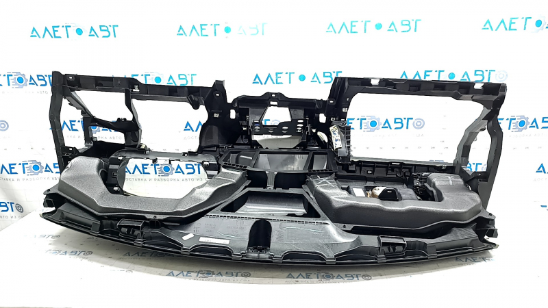 Torpedo front panel with AIRBAG VW Tiguan 18 - black, gray trim, rusty pyropatron