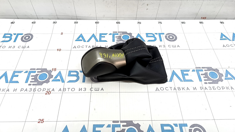 Gear knob Lexus RX350 RX450h 16-22 leather black, pokes