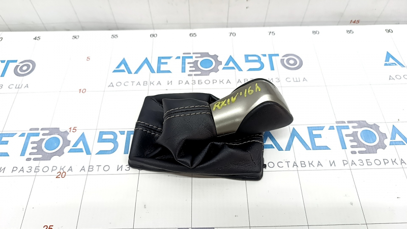 Gear knob Lexus RX350 RX450h 16-22 leather black, pokes
