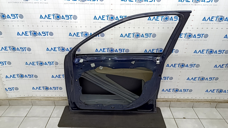 Door bare front right VW Touareg 11-17 blue LH5X, bumps, dents
