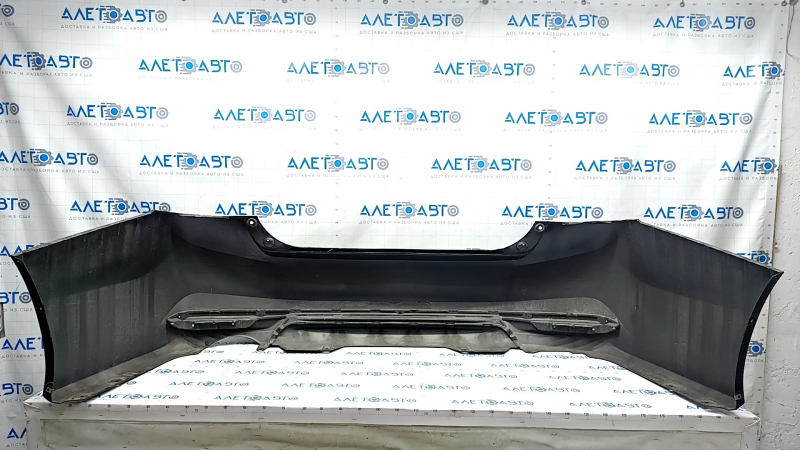 Rear bumper bare Honda Accord 16-17 rest, black, scratches, broken mount