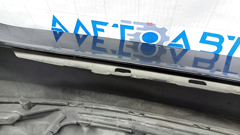 Rear bumper bare Honda Accord 16-17 rest, black, scratches, broken mount