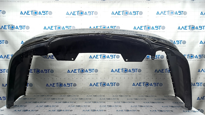 Rear bumper bare Honda Accord 16-17 rest, black, scratches, broken mount