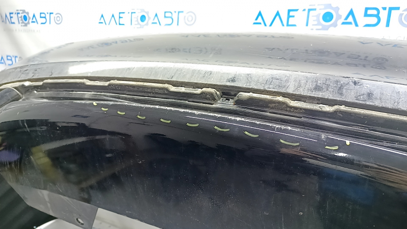 Rear bumper bare Honda Accord 16-17 rest, black, scratches, broken mount