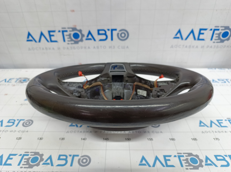 Naked steering wheel VW Touareg 11-17 leather brown with heating, scratches