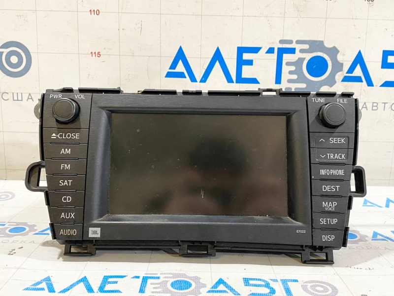 Monitor, display, navigation Toyota Prius 30 10-15 JBL for re-upholstery, scratch, broken mount