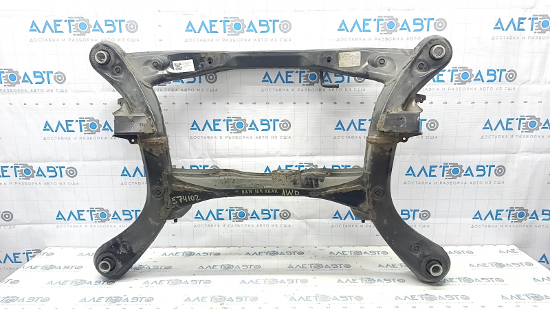 Rear subframe Lexus RX450h 16-22 AWD rusty, cracked gearbox silent block