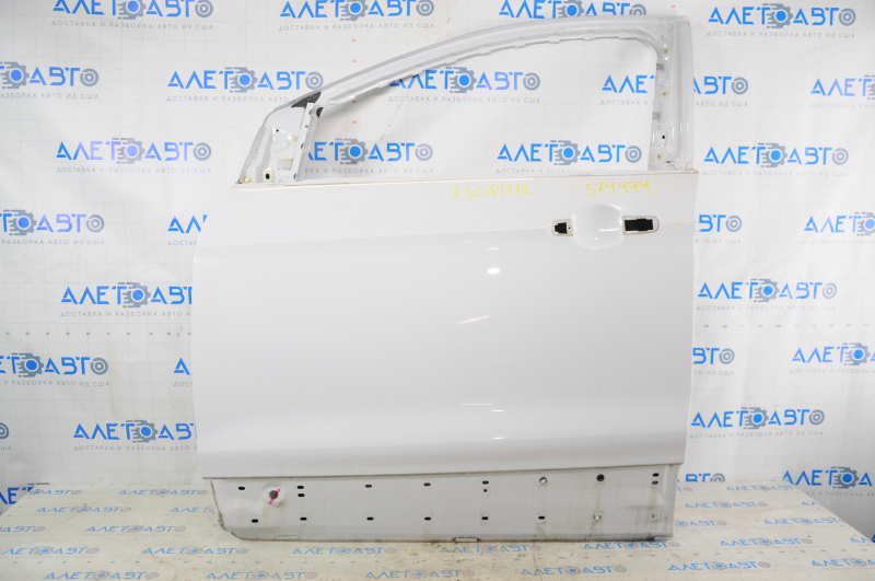 Door bare front left Ford Escape MK3 13- white YZ, small bumps, corrosion