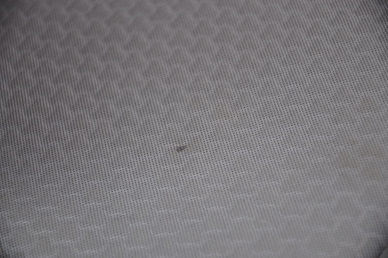 Passenger seat Ford Escape MK3 13-19 without airbag, mechanical, cloth black-gray, for dry cleaning, small burn