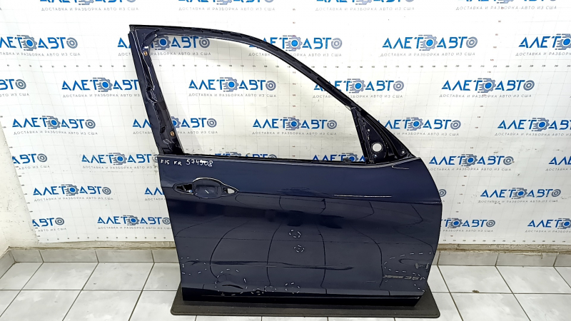 Door bare front right BMW X5 F15 14-18 blue A89, dents, bumps