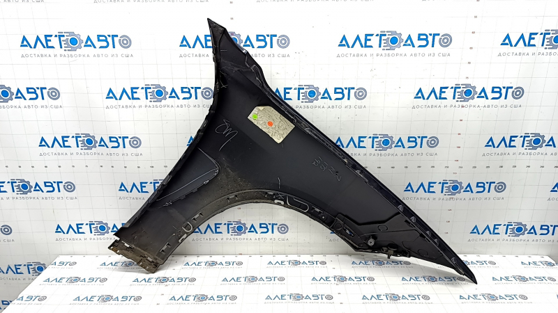 Front left wing BMW X5 F15 14-18 with bracket, blue A89, plastic, broken fasteners, bumpers