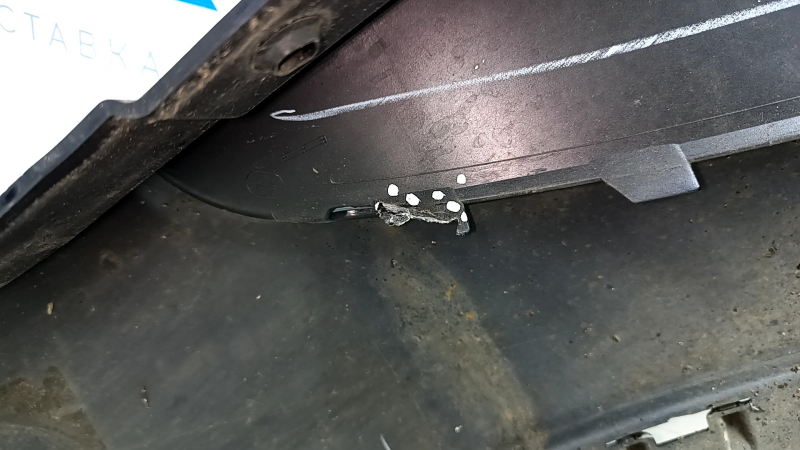 Front left wing BMW X5 F15 14-18 with bracket, blue A89, plastic, broken fasteners, bumpers