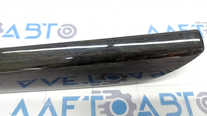Side trim center console right BMW X5 F15 14-18 dark wood anthrazit, scratches