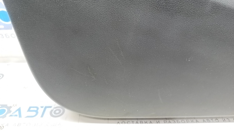 Door trim card front left Audi Q5 8R 09-17 black, insert black, armrest rubber, molding under wood gloss, Bang and Olufsen, broken crepe, scratches