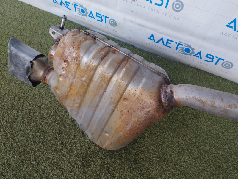 Muffler rear part with barrels Audi Q5 8R 09-17 2.0T with chrome tips, rusty
