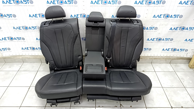 Rear row of seats 2 row BMW X5 F15 14-18 leather black Dakota, Comfort, separate seat, heating, with blocks