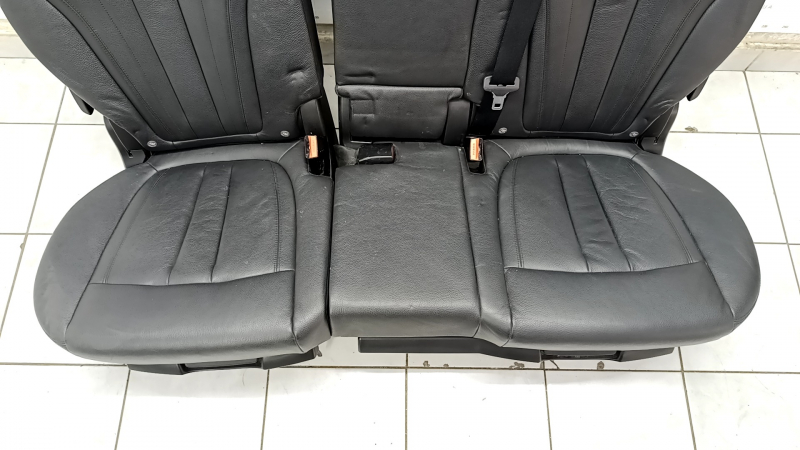 Rear row of seats 2 row BMW X5 F15 14-18 leather black Dakota, Comfort, separate seat, heating, with blocks