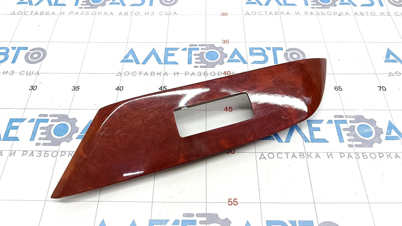 Front right window lift control trim Lexus RX350 RX450h 10-15 in light brown wood
